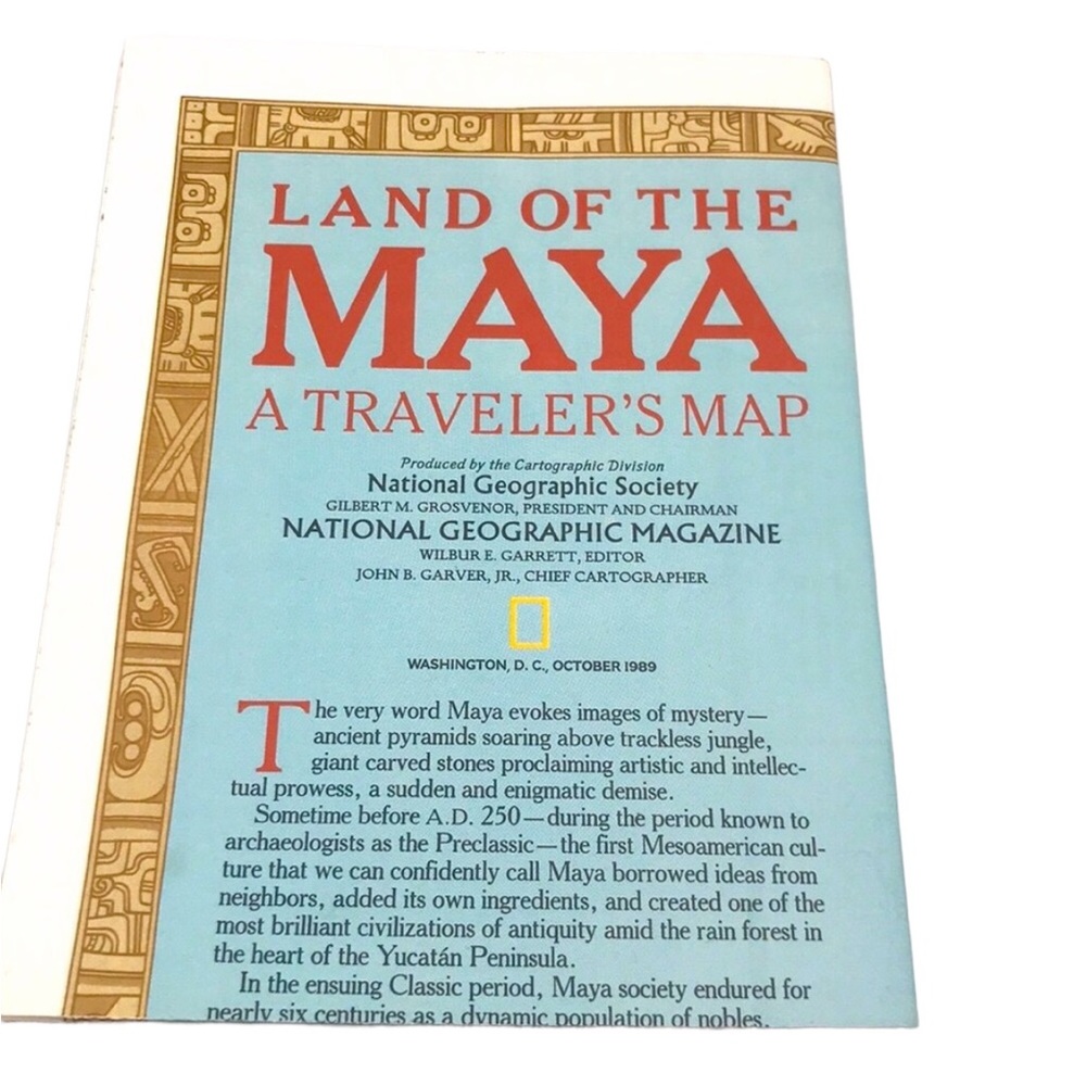 National 🗺 Geographic Land Of The Maya Map
